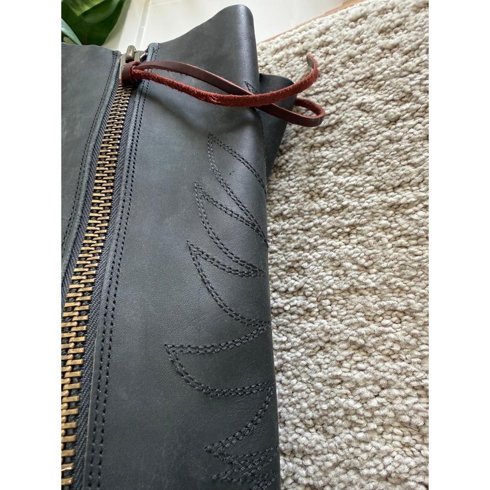 Freebird BY STEVEN WHISPER Tall Western Boots 9 Snakeskin Leather Embroidered - Picture 14 of 16
